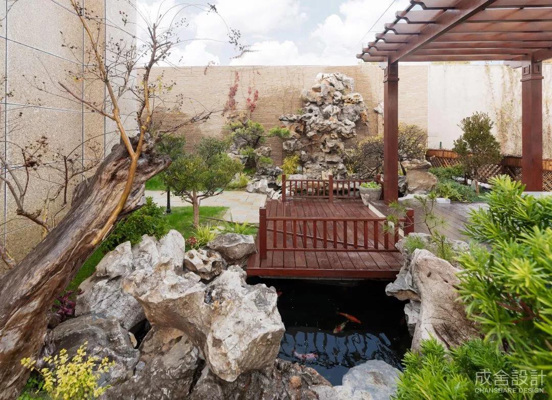 庭院-常州別墅中式裝修 庭院-常州別墅中式裝修