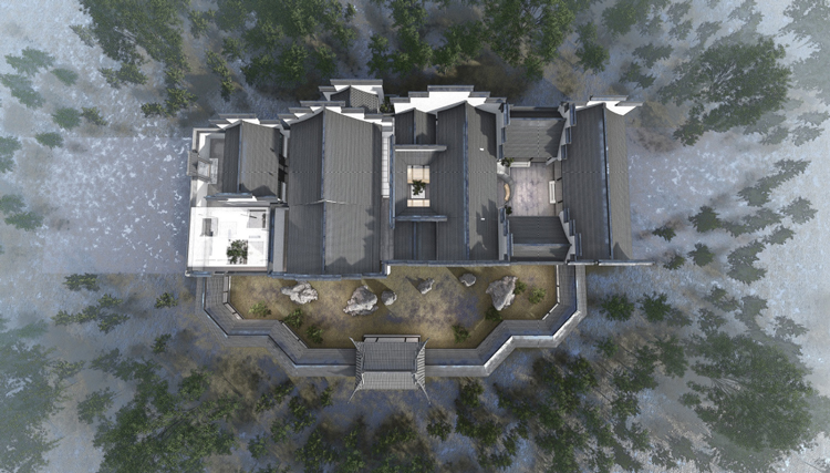 臨平書院鳥瞰圖 臨平書院鳥瞰圖