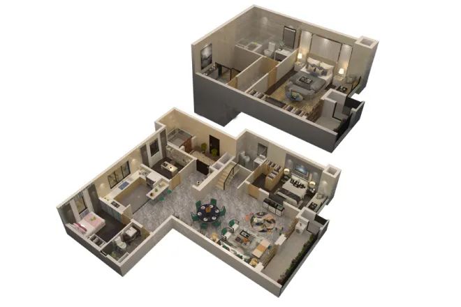 復(fù)式樣板間 復(fù)式樣板間